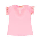 Girls Pink Chiffon & Tulle Kaftan, 1, hi-res