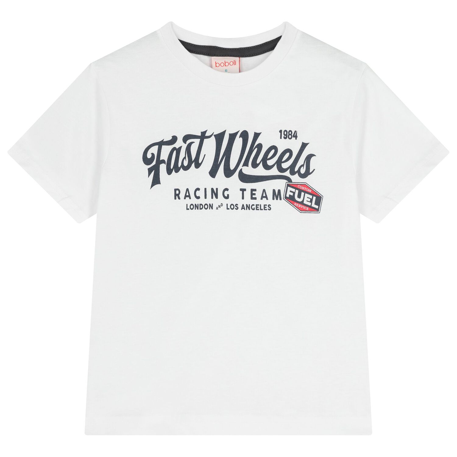 Boys White & Grey Shorts Set, 1, hi-res