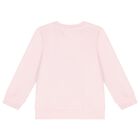 Girls Pink Teddy Bear Logo Sweatshirt, 1, hi-res