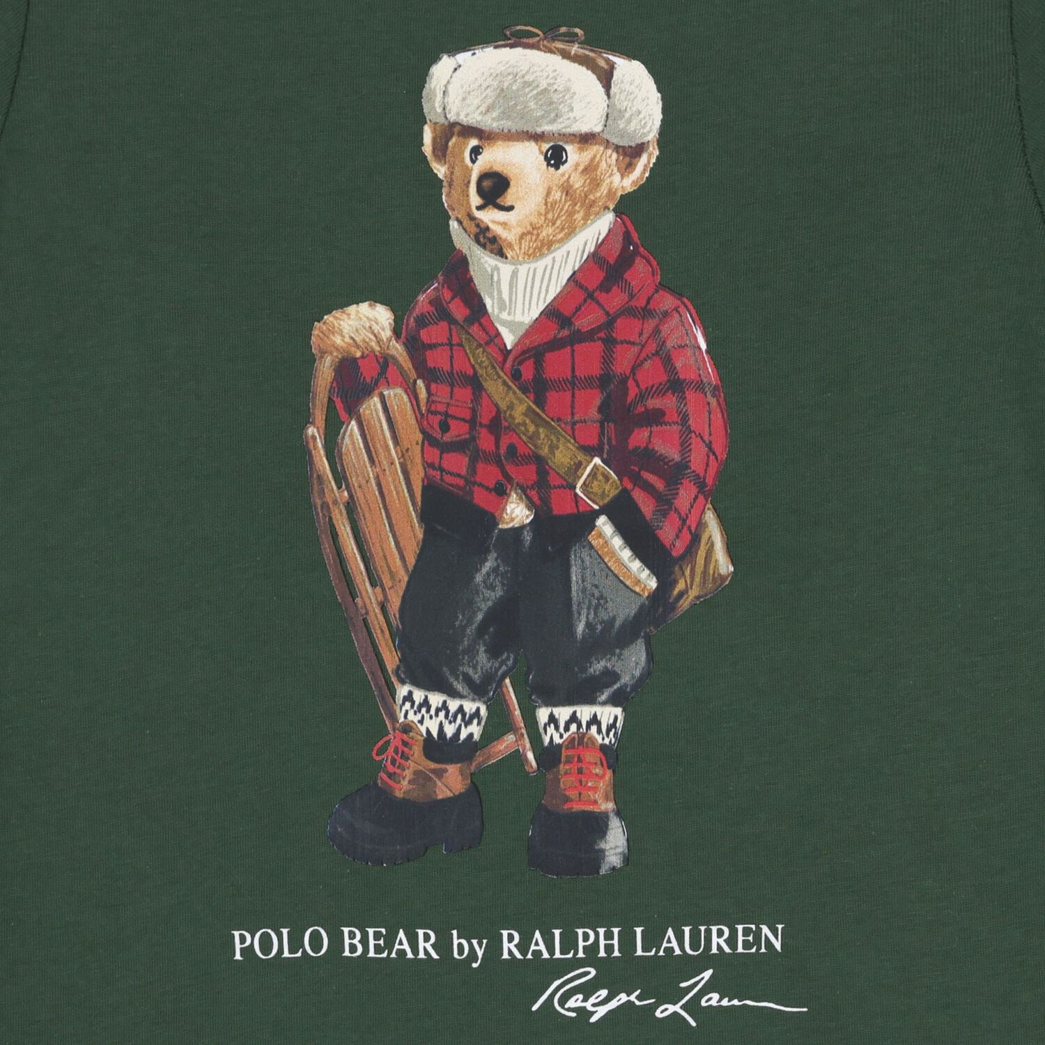 Boys Green Polo Bear T-Shirt, 1, hi-res image number null