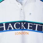 تيشيرت بولو بالشعار باللون الأبيض للأولاد, 1, hi-res