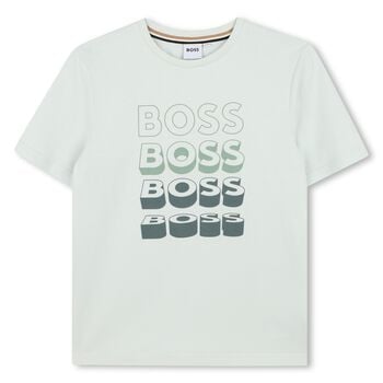 Boys Green Logo T-Shirt