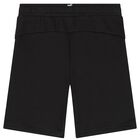 Boys Black Logo Shorts, 3, hi-res