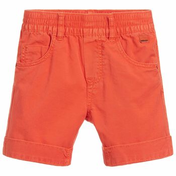 Boys Orange Bermuda Shorts