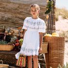 فستان بطبعة الزهور باللون الأبيض للبنات, 1, hi-res