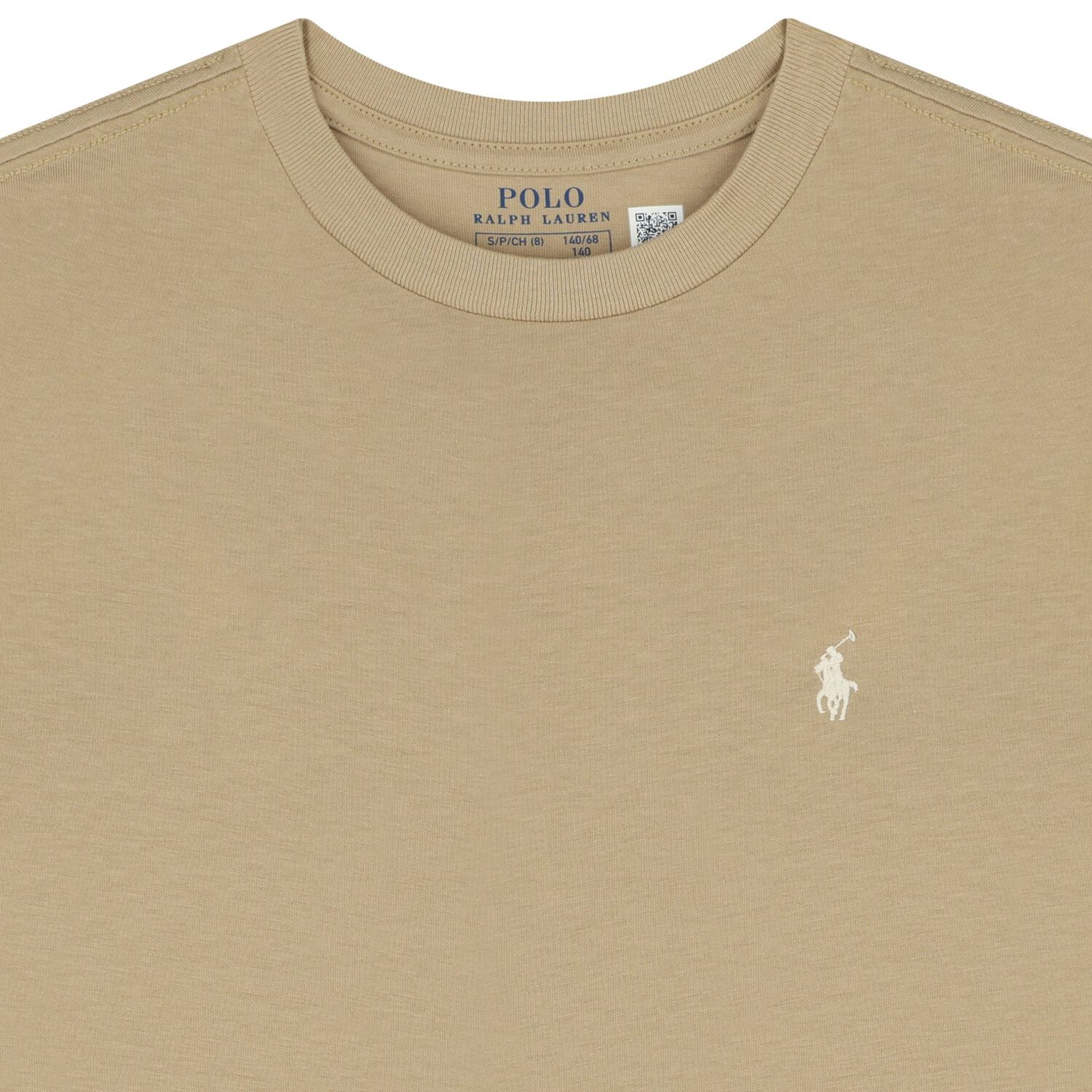 Boys Beige Logo T-Shirt, 2, hi-res