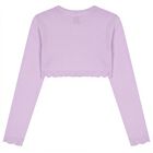 Girls Purple Bolero Knit Cardigan, 6, hi-res