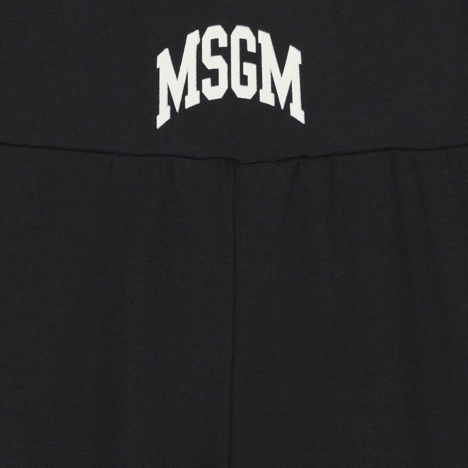 Girls Black Logo Leggings, 1, hi-res