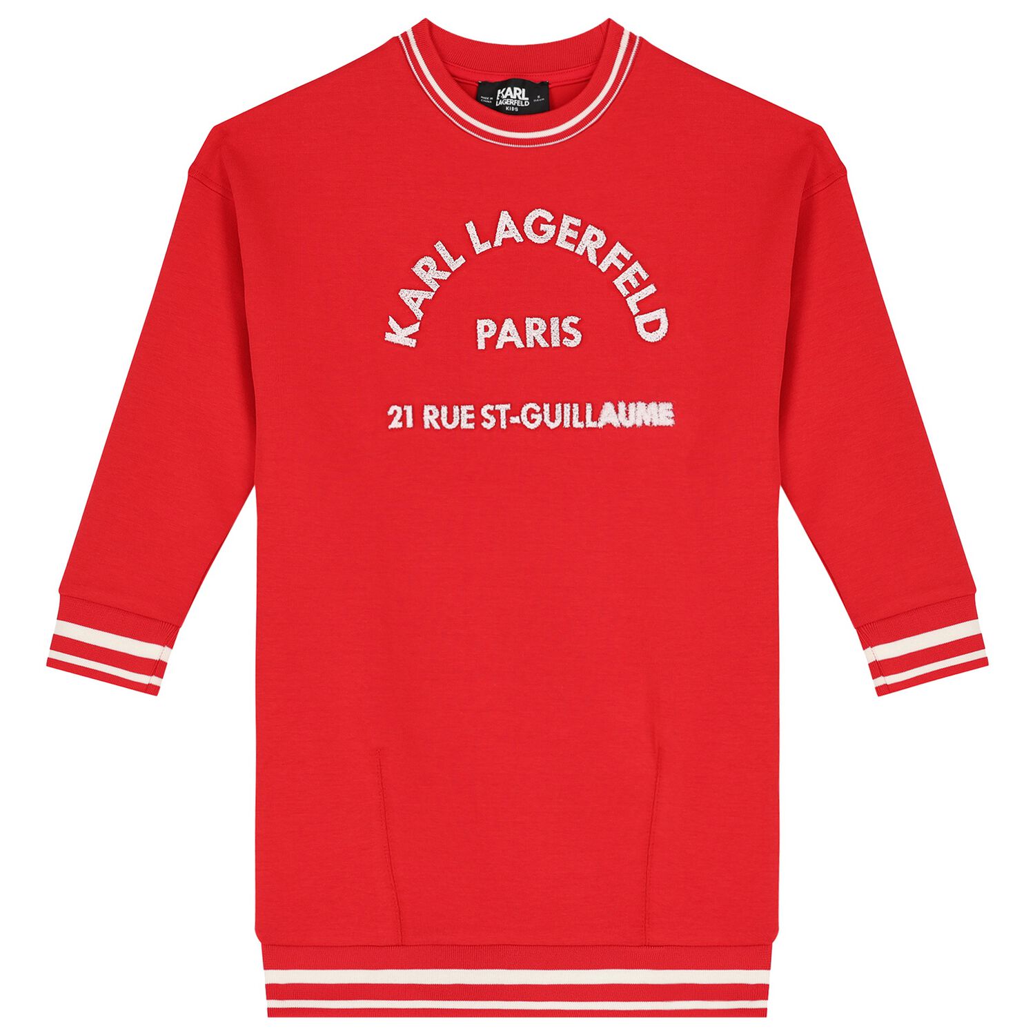 Girls Red Logo Dress, 1, hi-res image number null