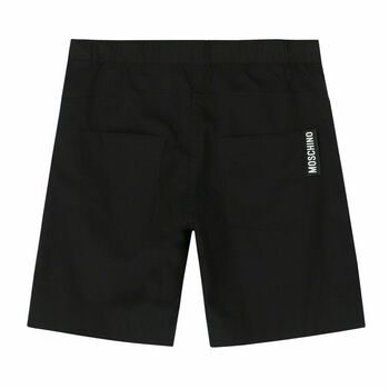 Boys Black Logo Shorts