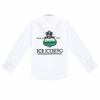 Boys White Logo Shirt