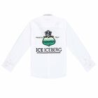 Boys White Logo Shirt, 1, hi-res