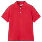 Boys Red Logo Polo Shirt, 5, hi-res
