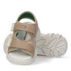 Boys Beige Logo Sandals, 1, hi-res