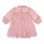 Baby Girls Pink Stitch Embroidered Tulle Nadiya Dress, 2, hi-res