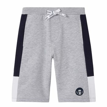 Boys Grey Logo Shorts