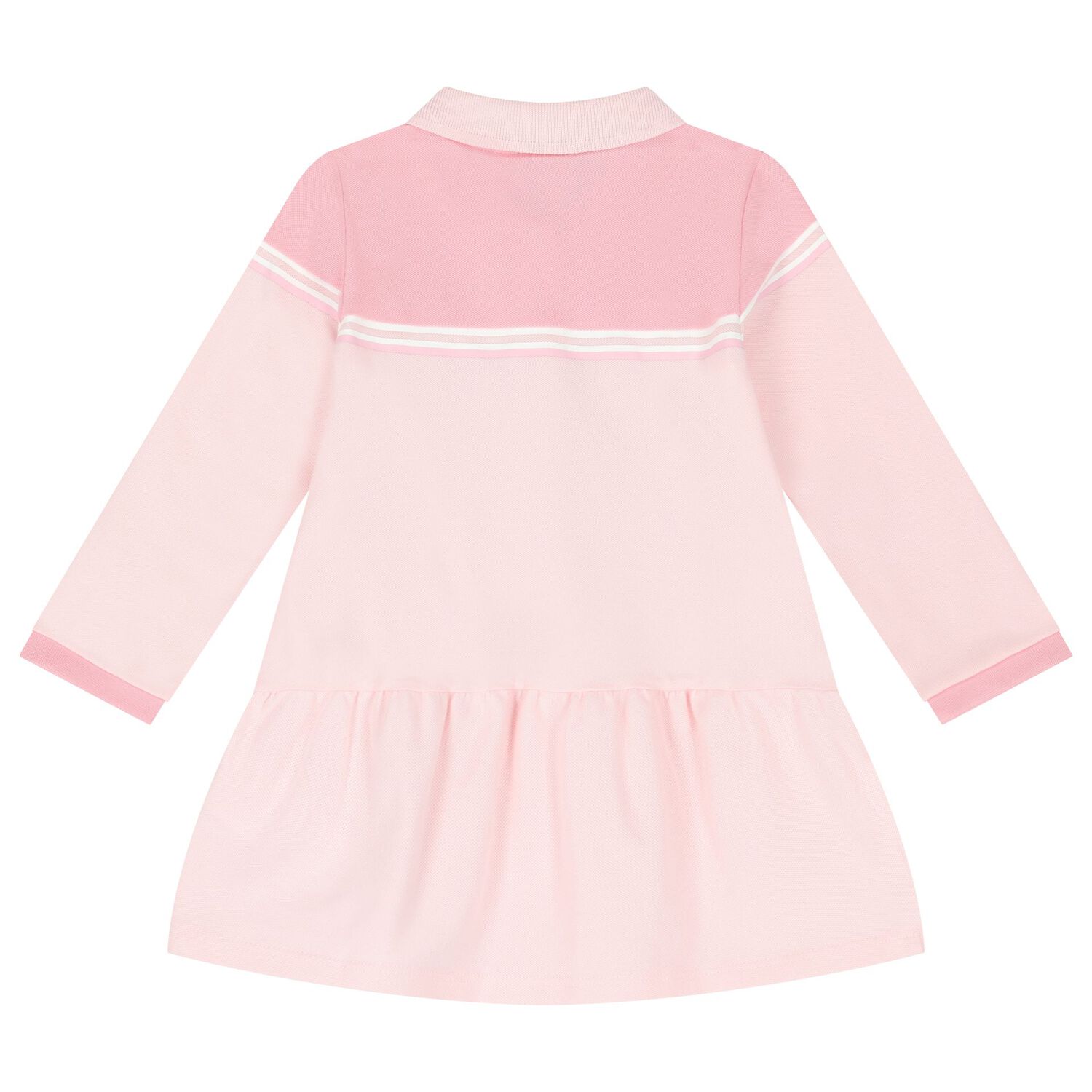 Younger Girls Pink Logo Polo Dress, 1, hi-res image number null