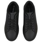 Black Logo Trainers, 1, hi-res