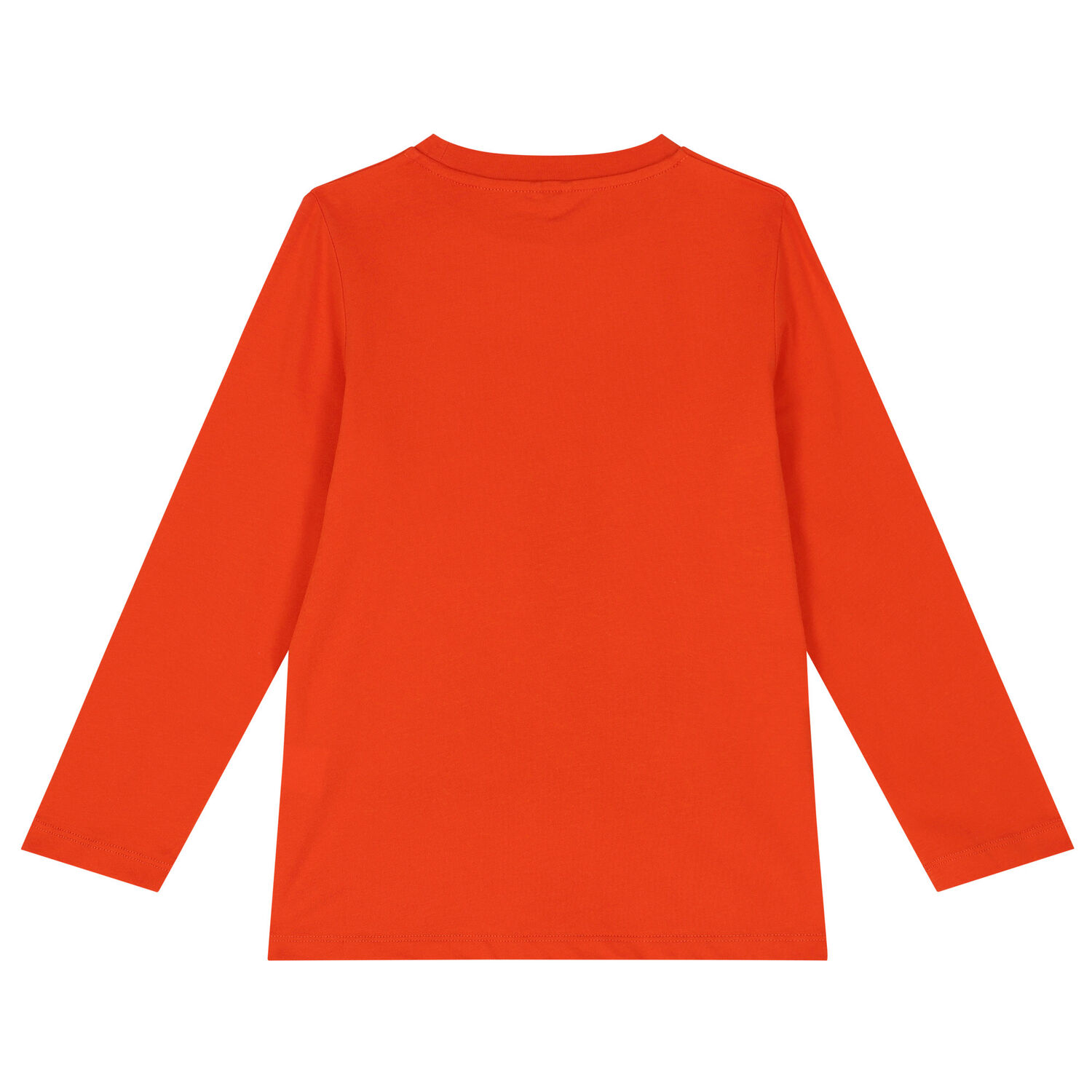 Girls Orange Floral Long Sleeve Top, 1, hi-res image number null