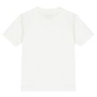 Boys White Logo T-Shirt, 5, hi-res