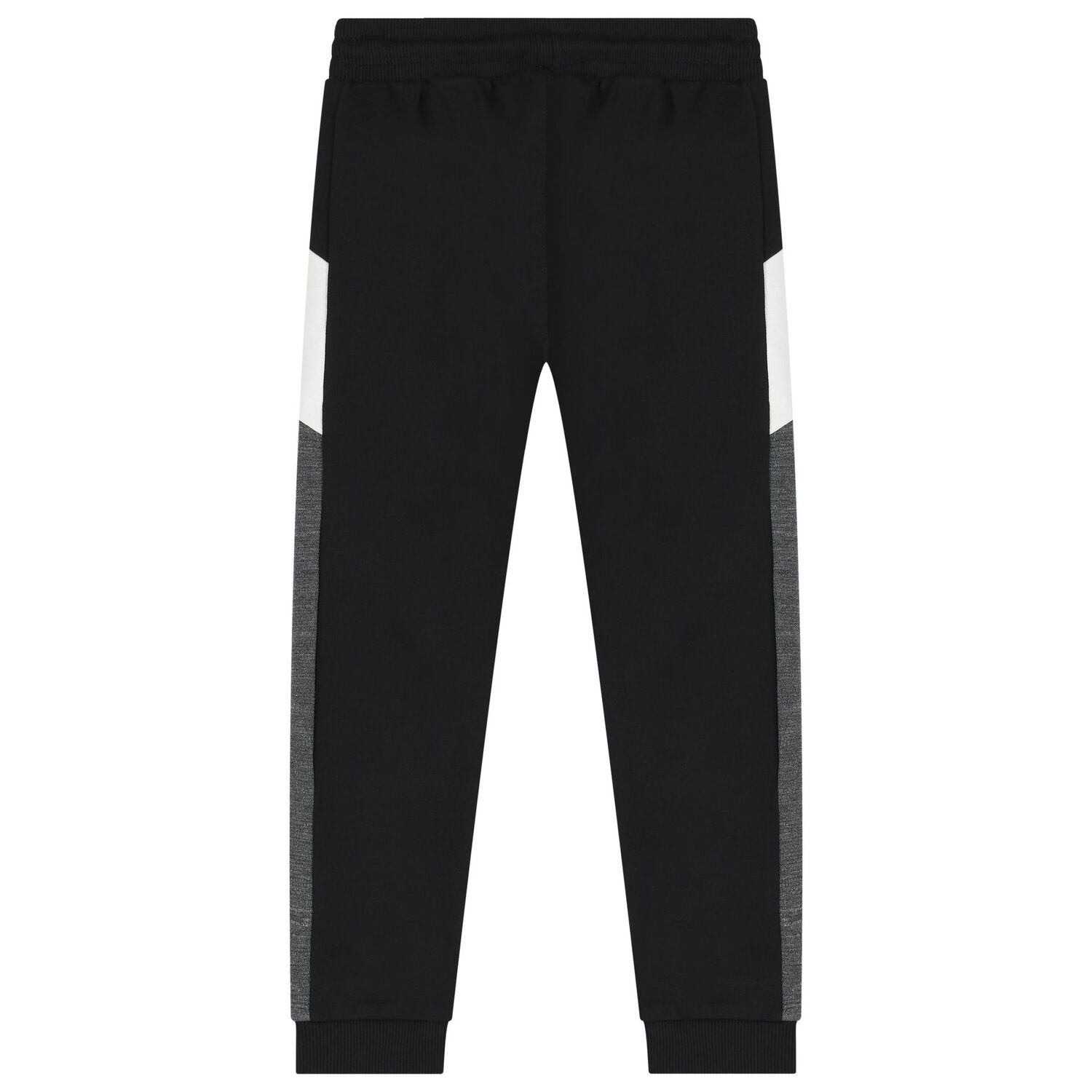 Boys Black & Grey Tracksuit (3 Piece), 2, hi-res