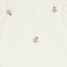 Younger Girls Ivory & Lilac Skirt Set, 2, hi-res
