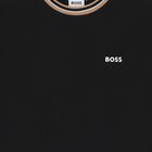 تيشيرت اولاد بالشعار باللون الاسود , 1, hi-res