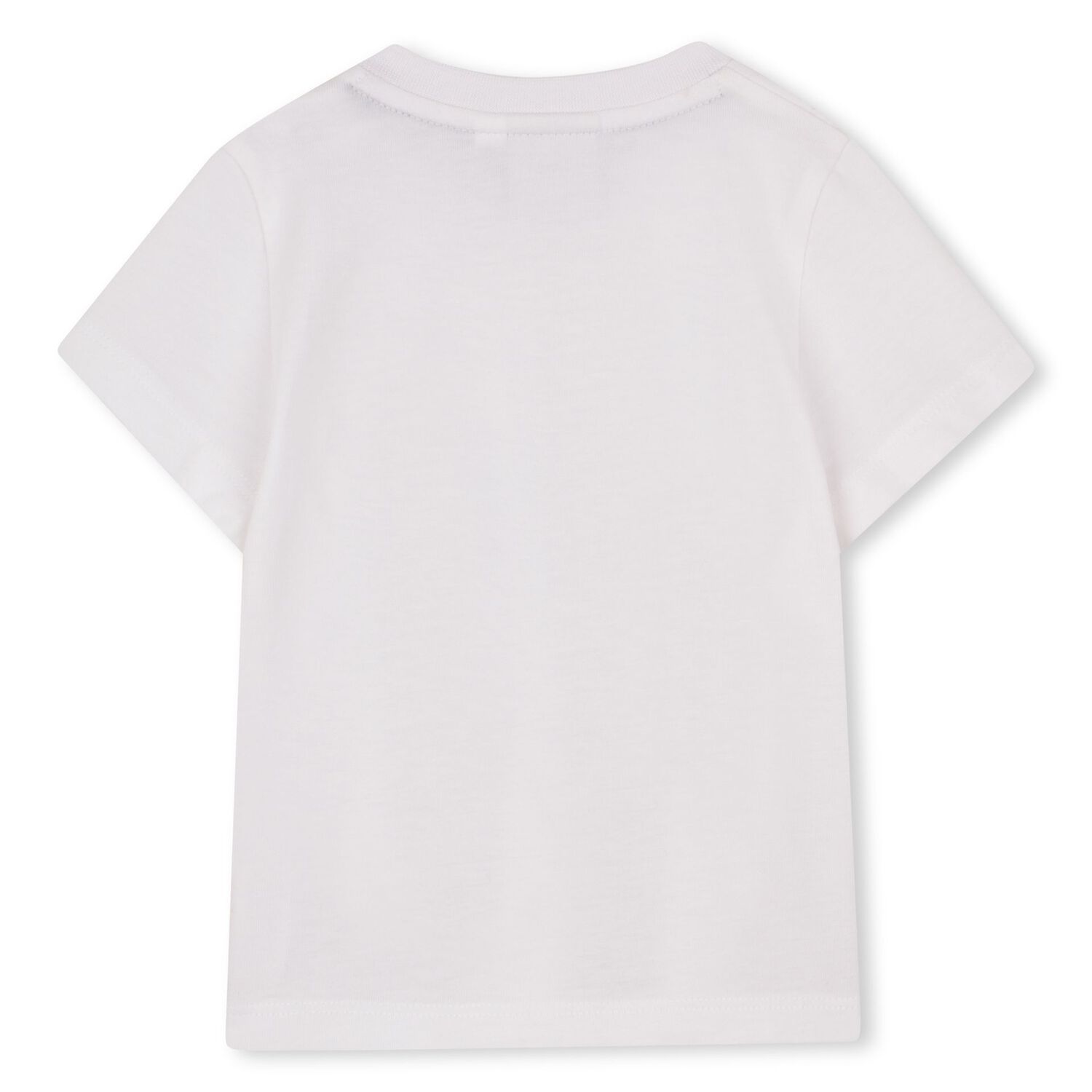 Younger Boys White Logo T-Shirt, 1, hi-res