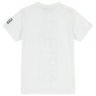 Boys White Logo T-Shirt, 1, hi-res
