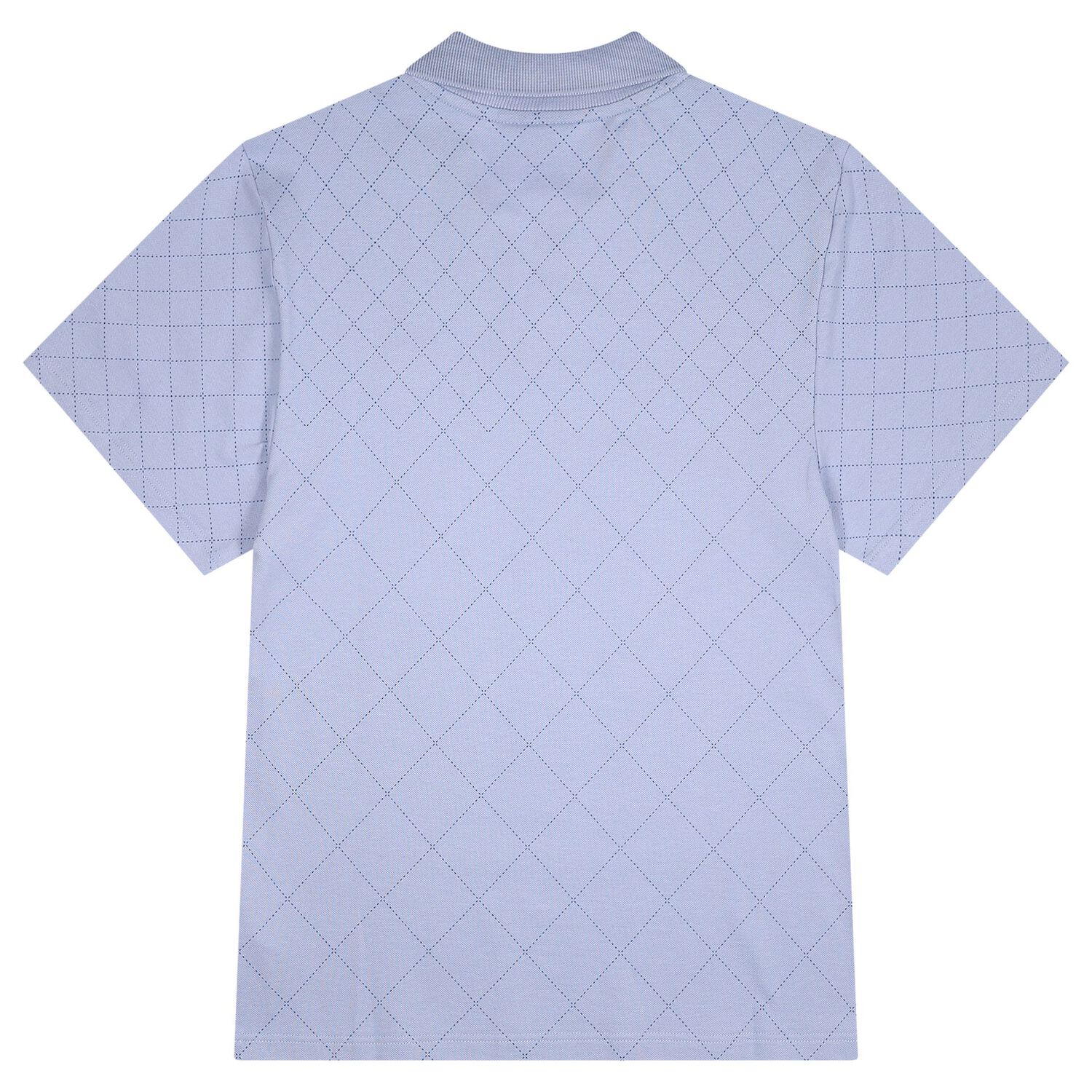Boys Blue Logo Polo Shirt, 1, hi-res