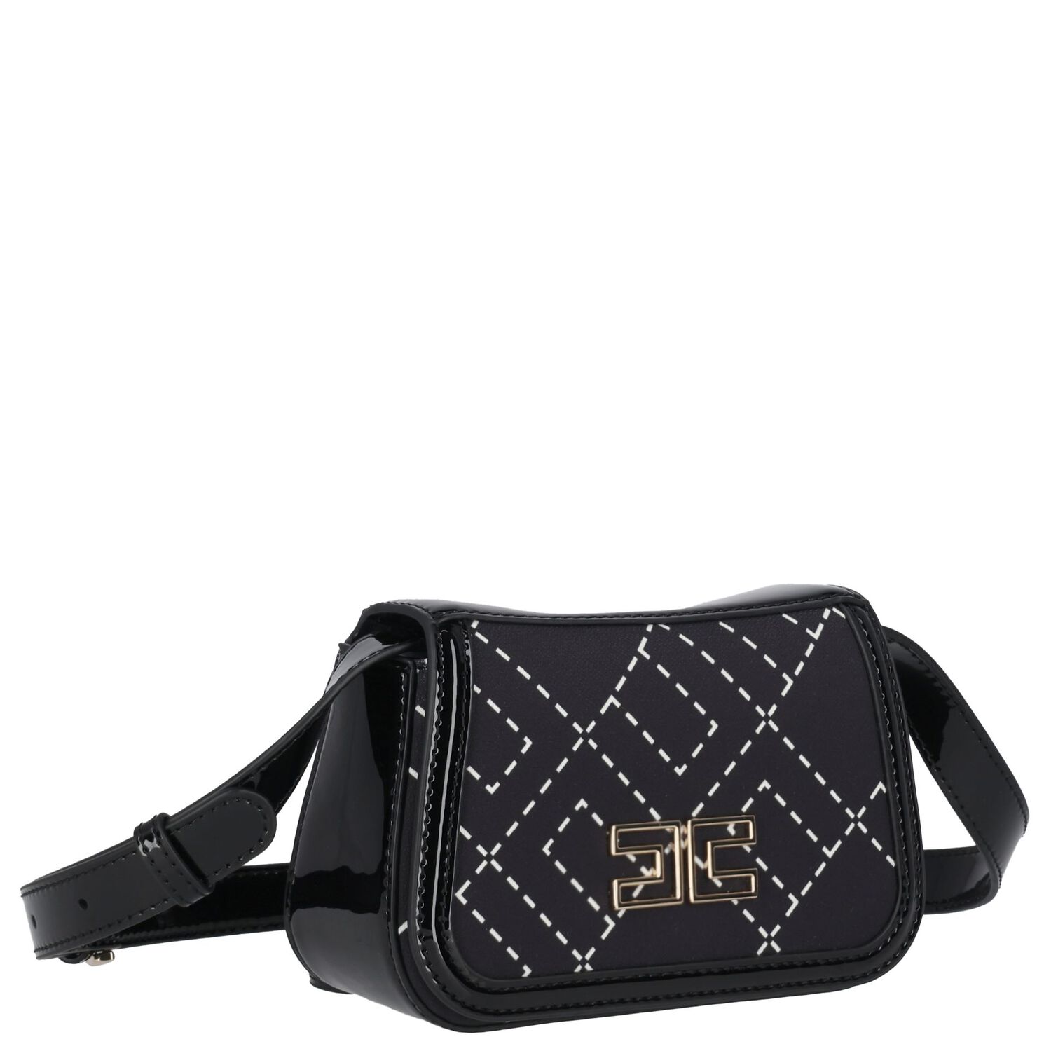 Girls Black Logo Handbag, 1, hi-res