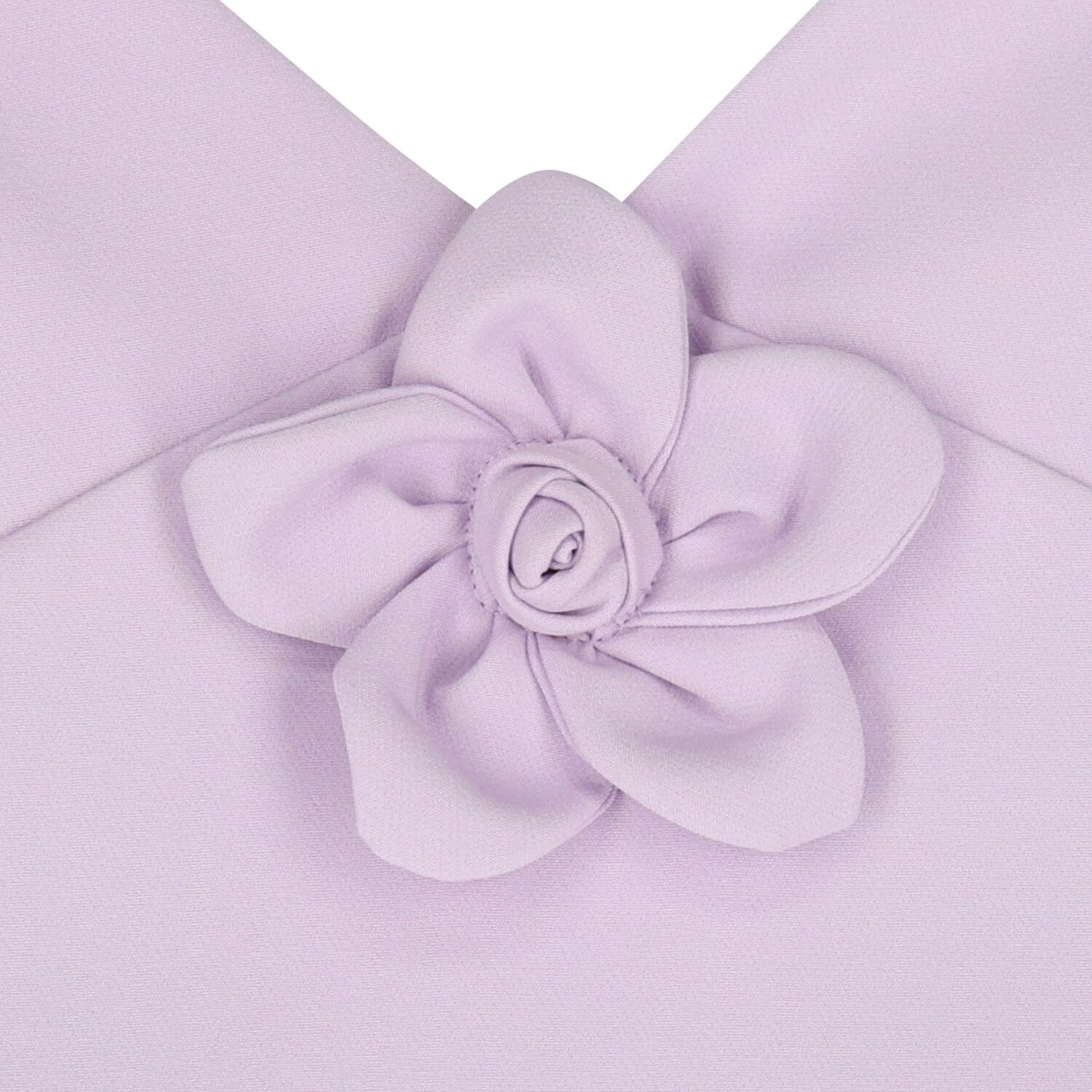 Girls Lilac Crepe Flower Shorts Set, 2, hi-res