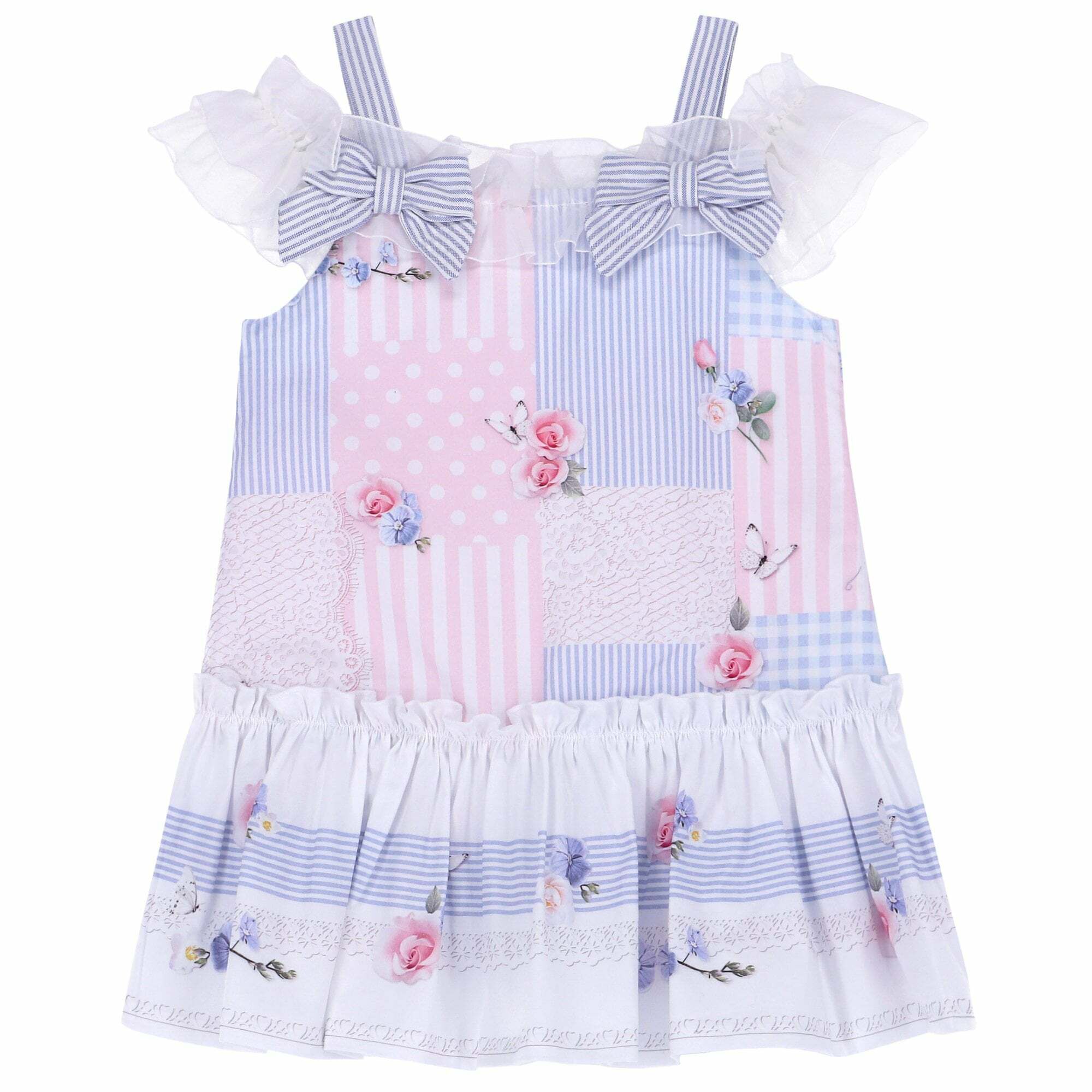 Pretty Pale Pink and Blue House dress