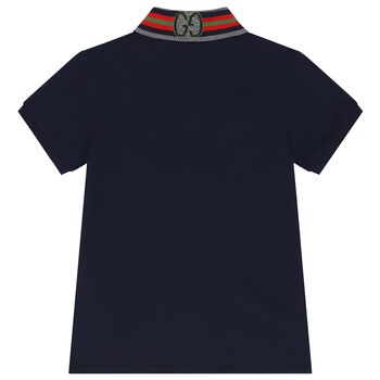 Boys Navy Blue Polo Shirt