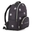 Girls Black Logo Backpack, 1, hi-res