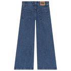Girls Blue Denim Jeans, 1, hi-res
