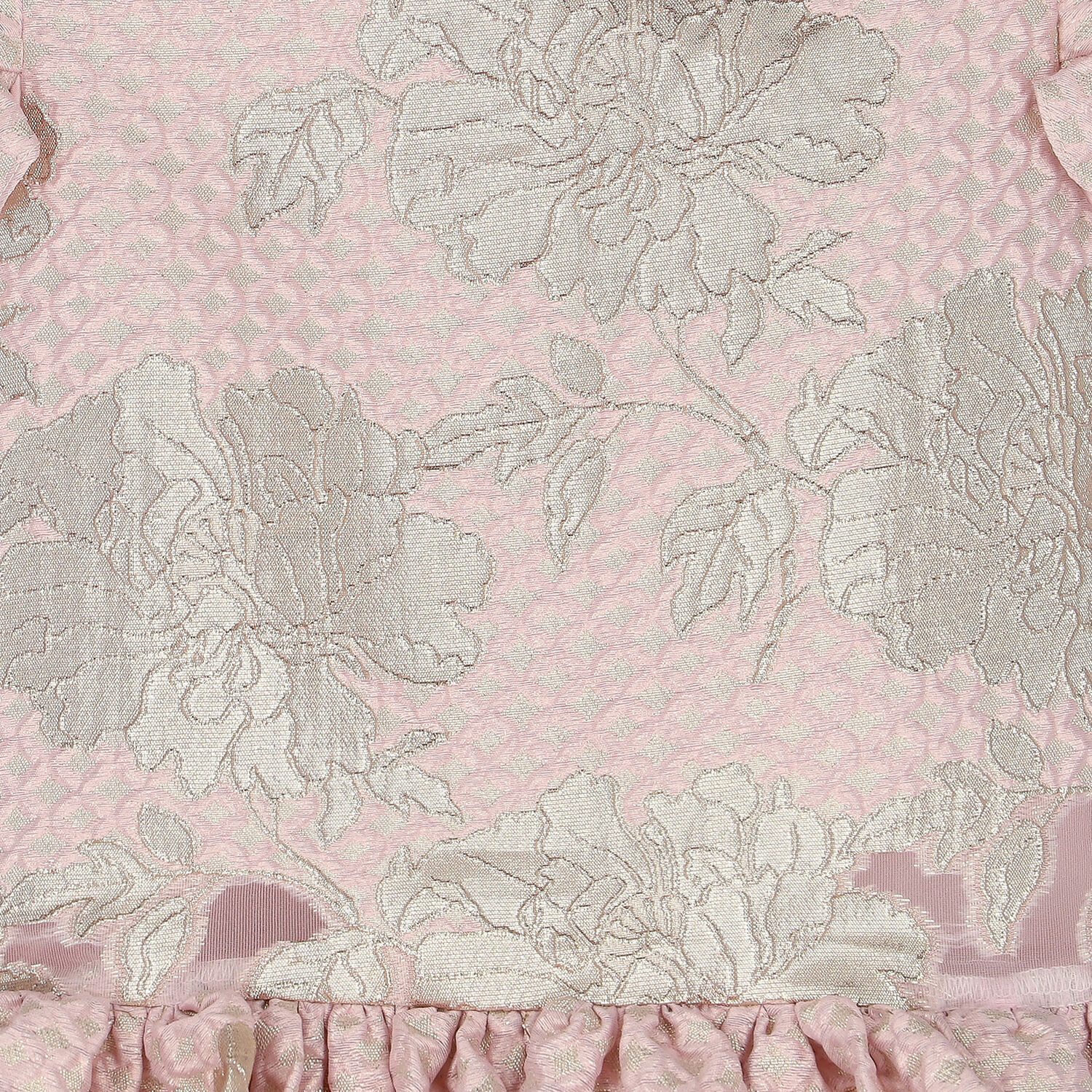 Girls Pink & Gold Organza Dress, 1, hi-res image number null