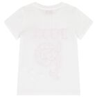 Girls Ivory Pesci Logo T-Shirt, 1, hi-res