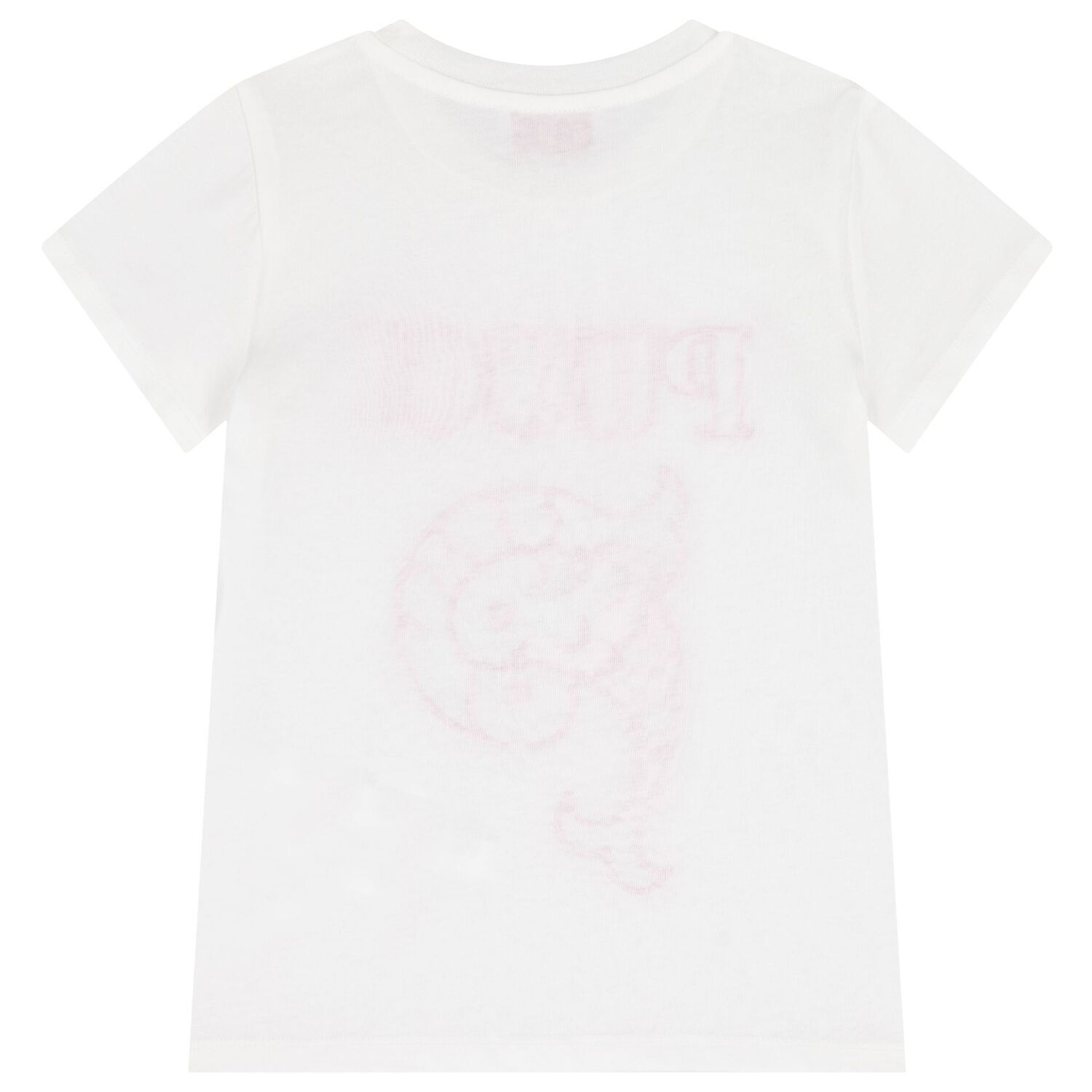 Girls Ivory Pesci Logo T-Shirt, 1, hi-res