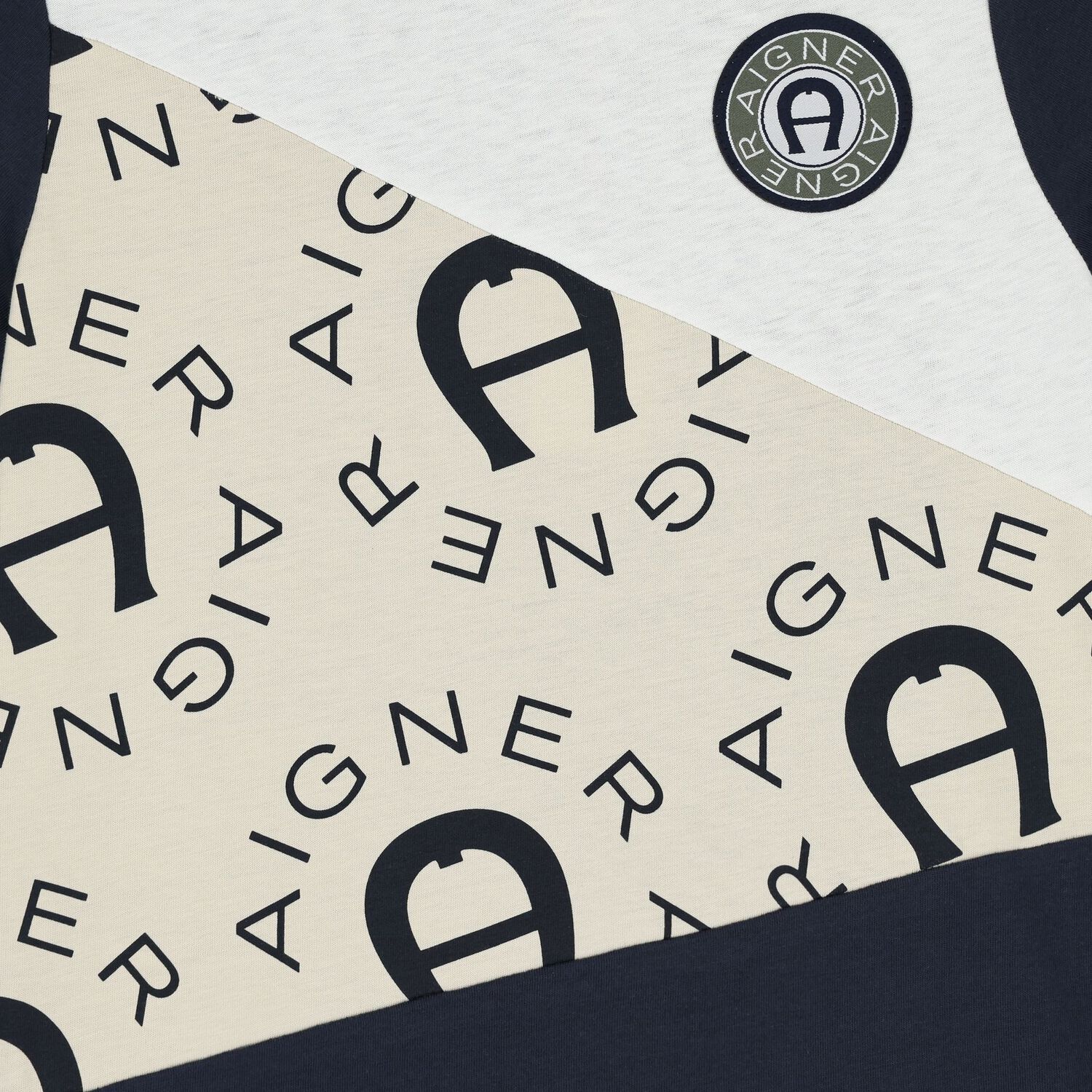 Boys Navy Blue & White Logo T-Shirt, 1, hi-res image number null