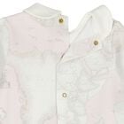 Baby Girls Pink & Ivory Geo Map Babygrow, 1, hi-res