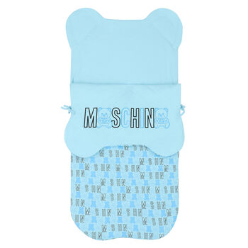 Boys Blue Teddy Logo Baby Nest