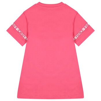 Girls Pink Logo Dress