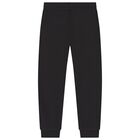 Boys Black Logo Joggers, 1, hi-res