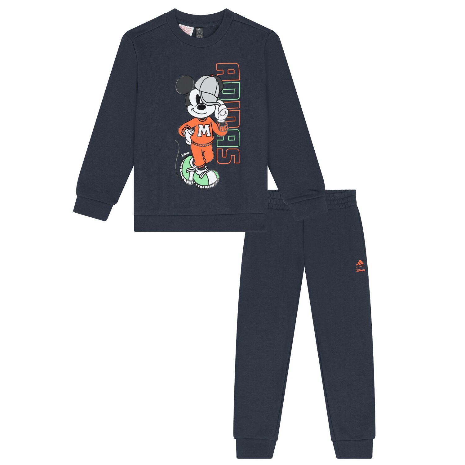 Boys Navy Blue Disney Logo Tracksuit, 1, hi-res