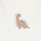 Baby Boys Grey & White Dinosaur Tracksuit ( 3 Piece ), 1, hi-res