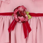 فستان بنات بالزهور باللون الوردى, 1, hi-res