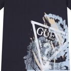 تشيرت بالشعار باللون الاسود للاولاد, 4, hi-res