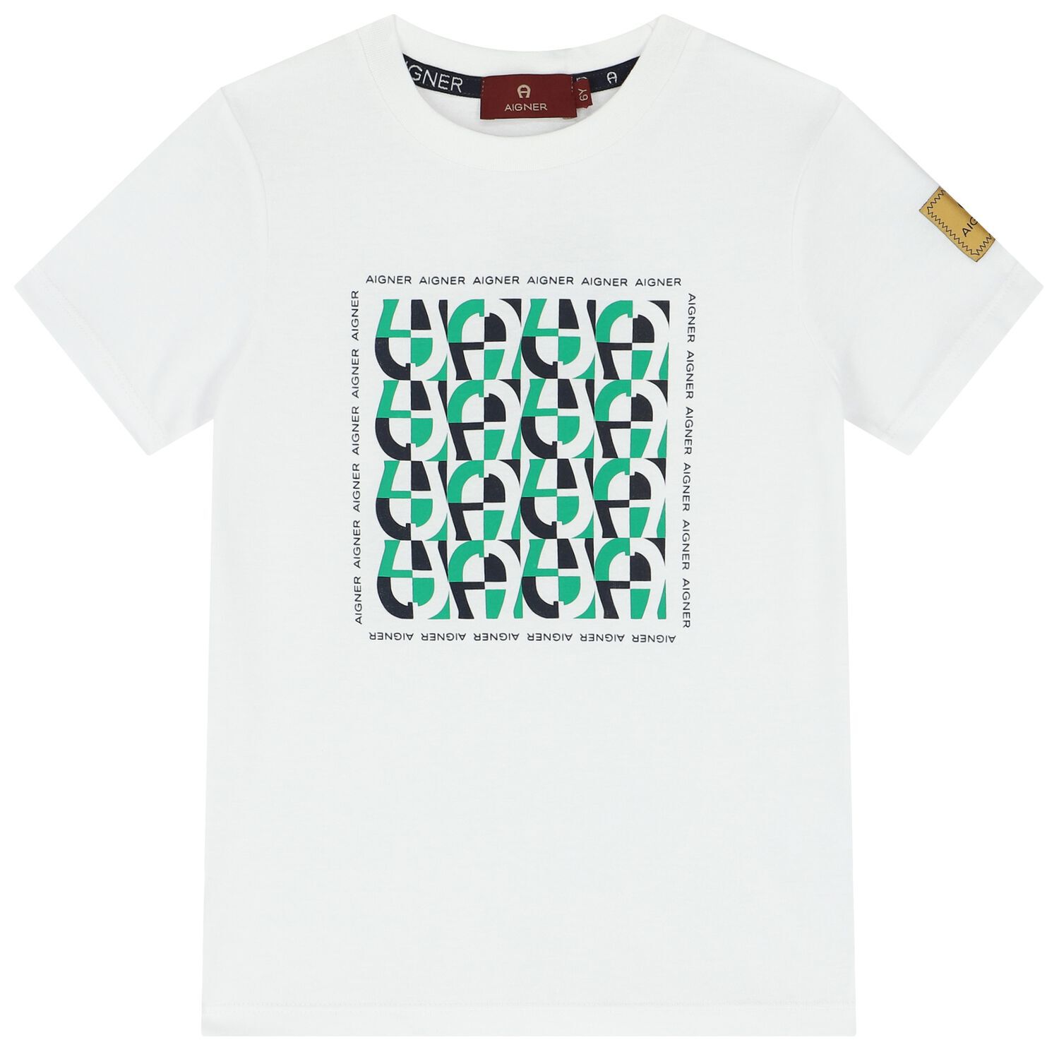 Boys White Logo T-Shirt, 2, hi-res image number null