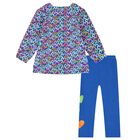 Girl Blue Heart Leggings Set, 1, hi-res